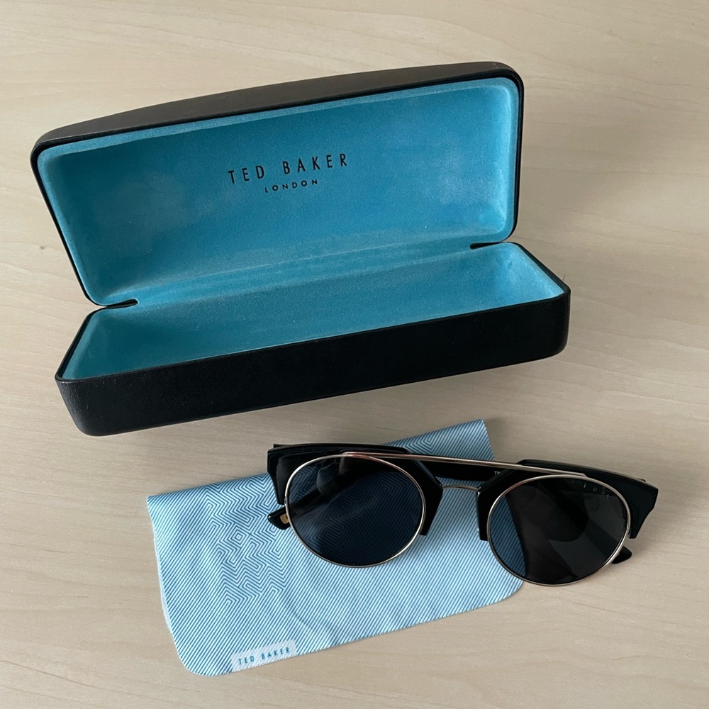 Ted Baker London - Polarized 50mm Clubmaster Sunglasses